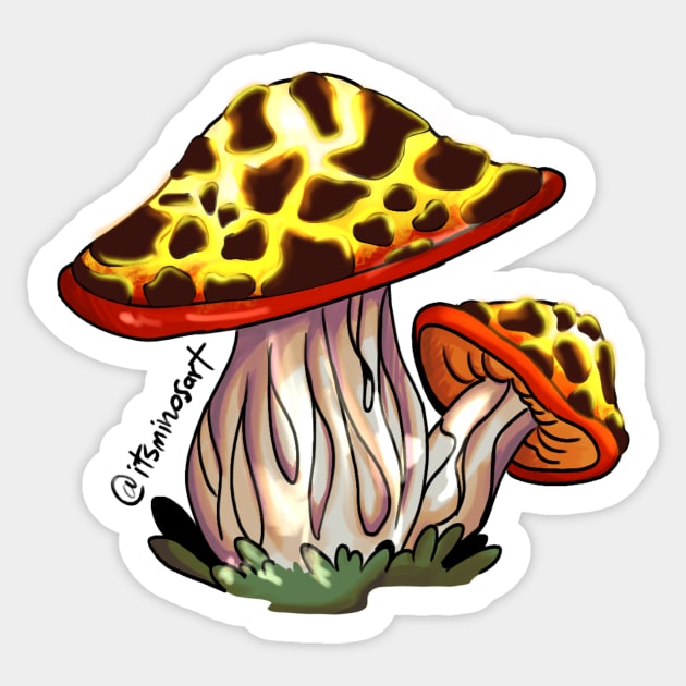 Nitroshroom Sticker by MinosArt